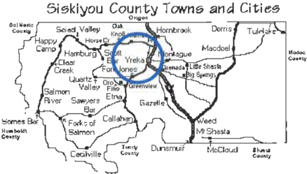 Yreka City Limits Map